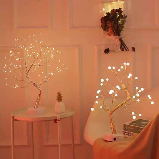 Led Copper Wire Light Bedroom Light Tree Ball Wire Light