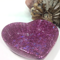 Pink Glitter Heart Resin Altar Bowl