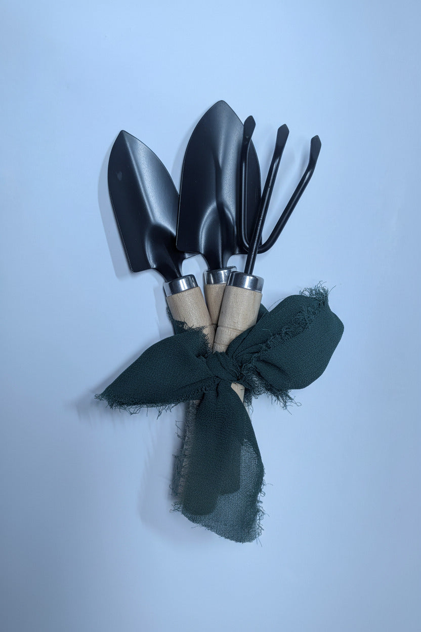 Small Garden Trowels (3 Pack) – 6" Steel Transplanting Tools for Herbs & Pots