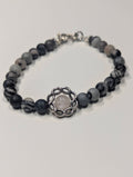 Mapstone & Rose Quartz Sacred Grounding Bracelet