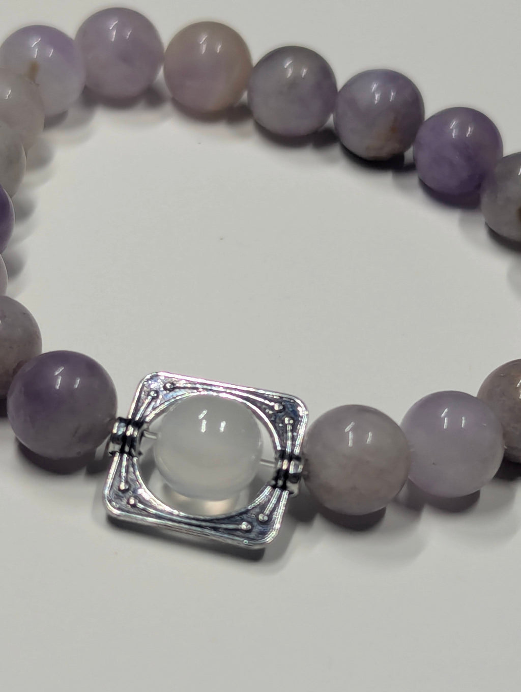 Moonwell Amethyst & Selenite Bracelet