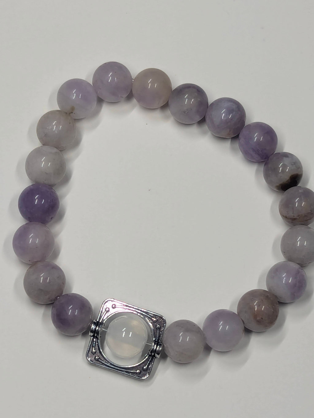 Moonwell Amethyst & Selenite Bracelet