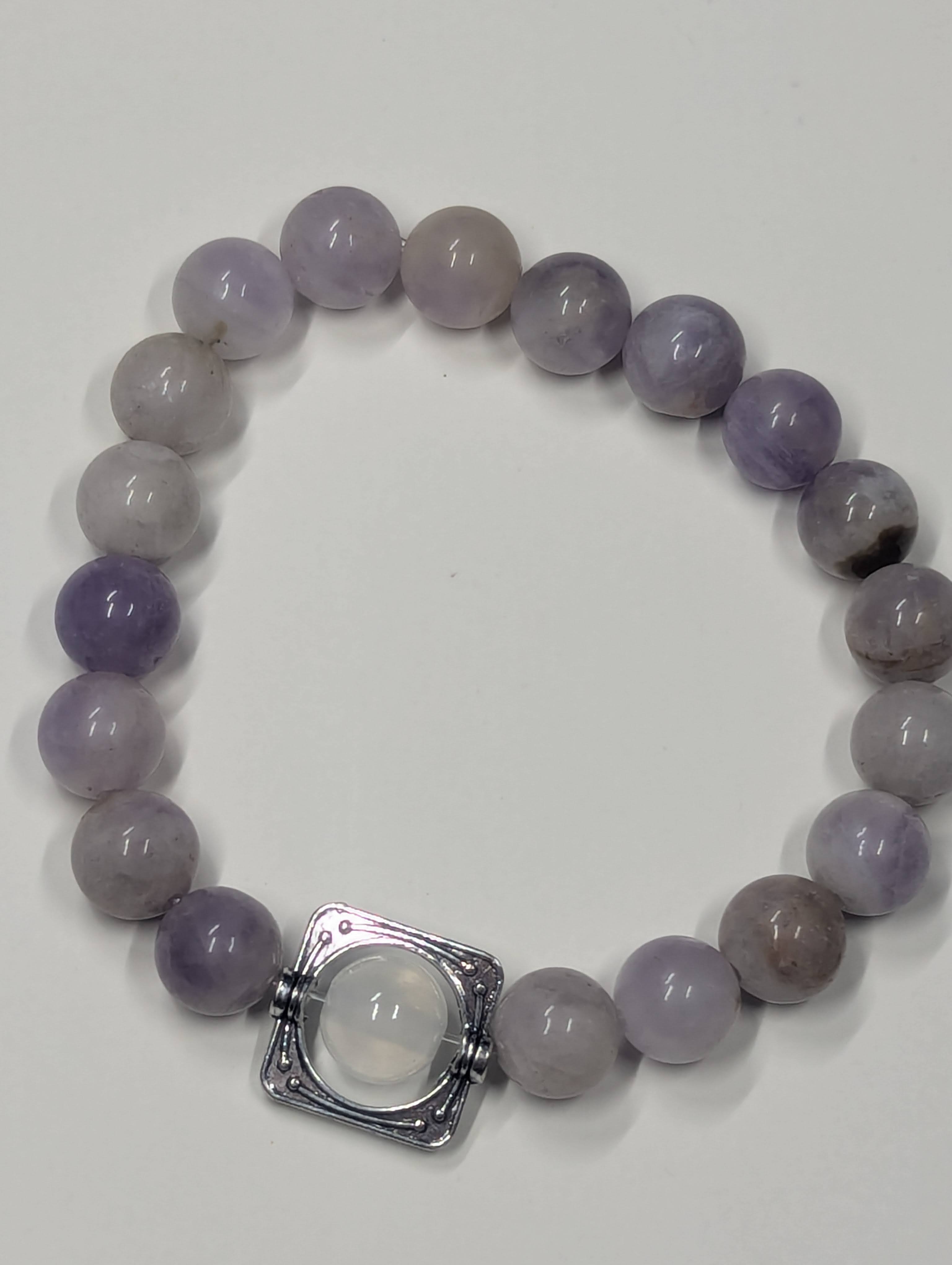 Moonwell Amethyst & Selenite Bracelet