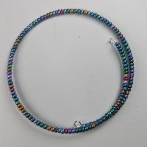 Seed Bead Bracelet – Multicolor Metallic